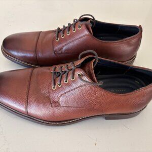 Cole Haan Watson Brown Leather Cap Toe Oxfords Size 10.5 Excellent Condition!